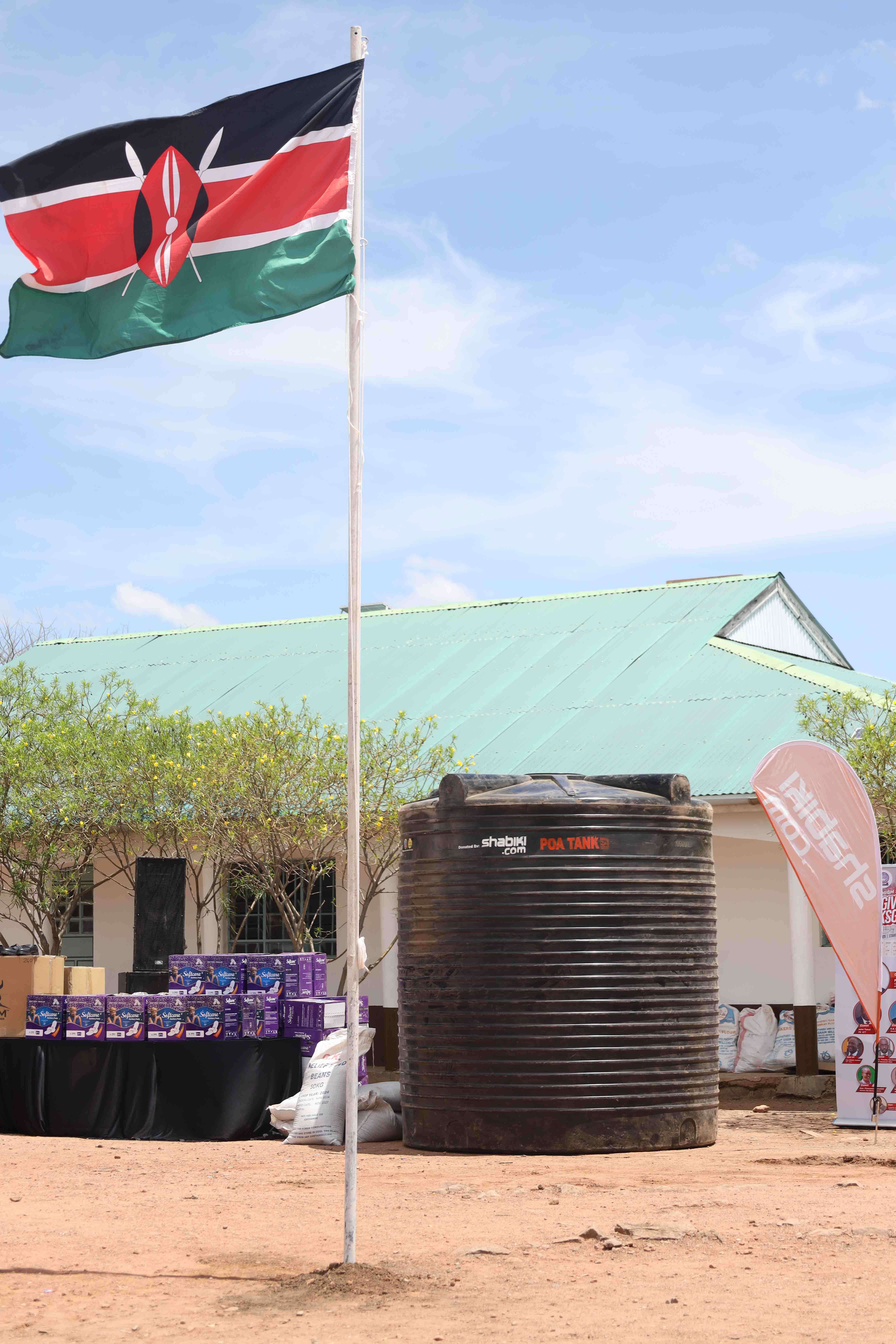 Water tank installation in Baringo