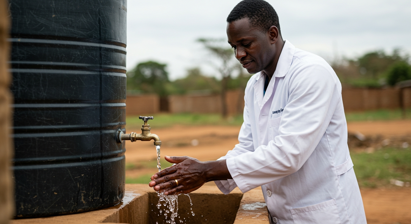 Doctor Washing Hands - Health, Sanitation & Wellbeing